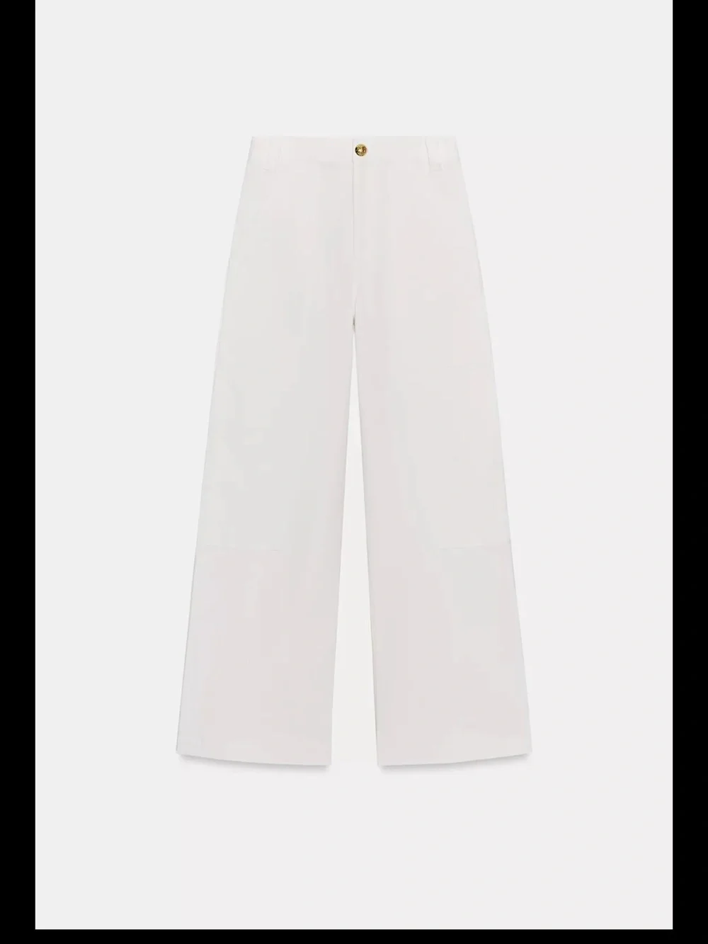 Wide Leg High-Rise Pants in White